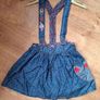 Next denim dungaree skirt Image 8
