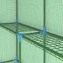 Greenhouse with Shelves Steel 143x143x195 cm Image 5