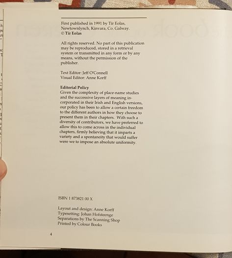 The Book Of The Burren by J. W. O' Connell