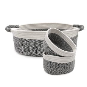 Brand New Pack of 3 Storage Baskets for Shelves.