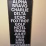 Large Metal N.A.T.O Phonetic Alpabet Wall Sign Image 2