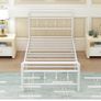 3ft Single Bed Frame with Victorian Headboard and Footboard Image 7