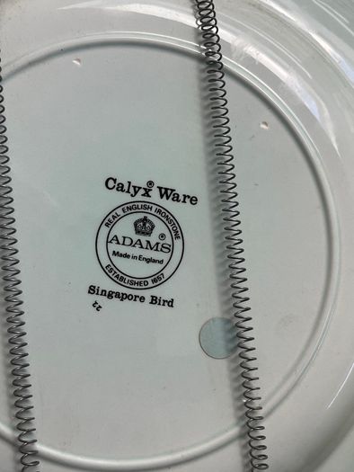 2 ADAMS English Ironstone Plates