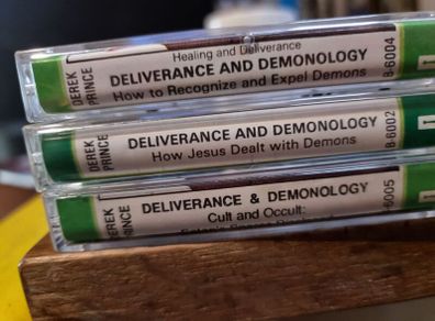 Three Derek Prince cassettes about demons and delivranxe