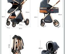 Stroller with baby car seat