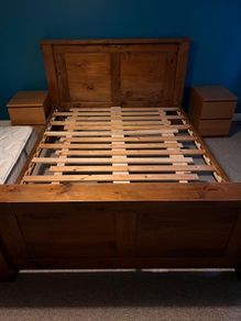 oak king size bed frame
