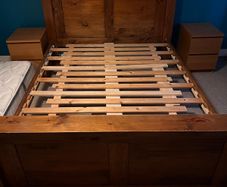 oak king size bed frame