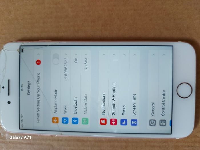 Apple Iphone 7, white, 32 GB, working perfect, some small cracks top right hand corner