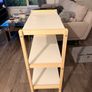 IKEA EKENABBEN 3 Tier Shelving Unit Wood & White Image 3