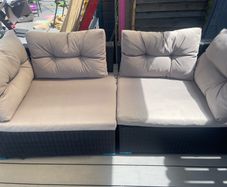 Rattan garden / outdoor lounger chair / sofa