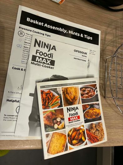 Ninja Foodi MAX Multi-Cooker OP500UK 7.5L Air Fryer & Pressure Cooker + Complete Accessories