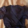 Quiz peplum top size 10 puff sleeves Image 2