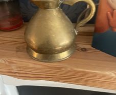brass jug with led stamp