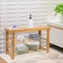 Shoe Rack, 3 Tier Bamboo Shoe Cabinet Bench,Shoe Shelf Storage Organizer,Ideal for Hall, Bathroom, Living Room, Hallway(70 x 28 x 45 cm) FREE POSTAGE Image 3