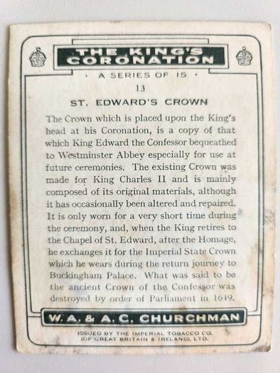 Churchman's Cigarette cards