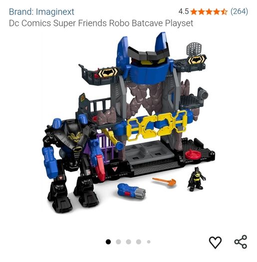 IMAGINEXT Batman Robo Batcave PlaySet with Batman Robot and  Superman Robot