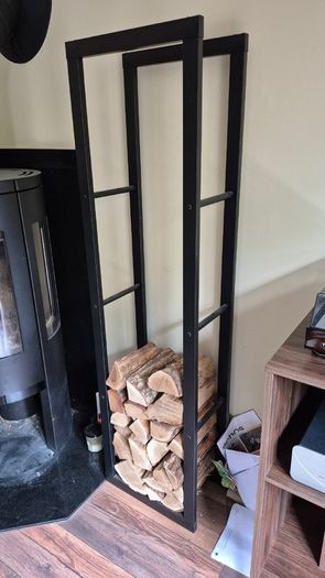 Metal log rack