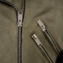 River Island Olive Khaki Green Faux Suede Biker Jacket 12UK/40EU Image 4