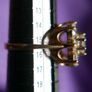 Vintage 9ct Yellow Gold 375 Cubic Zirconia Cluster Ring 5.0g Image 6
