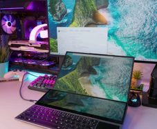 Productivity Laptop 2 Screens (16" + 14" 4K Touch) | Desktop Replacement | 10th Gen i7 | 32GB RAM | 1TB SSD