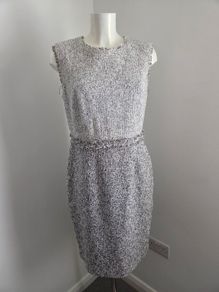 Worn once, like new. Size 14 Fenn Wright Manson Fully Lined Black & Cream dress.