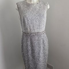 Worn once, like new. Size 14 Fenn Wright Manson Fully Lined Black & Cream dress.