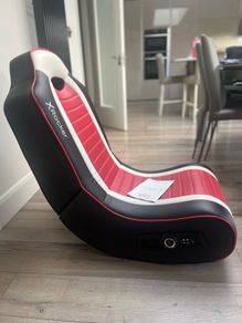 X Rocker Gaming Chair, Red, Black & White