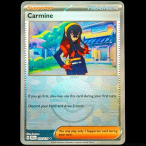 Carmine 103/131 Reverse Pokeball Prismatic Evolutions Pokemon Card Trainer
