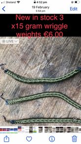 Salmon& trout wriggle weights for river fishing