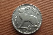 Irish Republic. 1940 Irish Three Pence