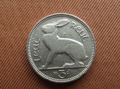 Irish Republic. 1940 Irish Three Pence