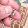 Heavy 925 silver ball necklace with 18th pendant Image 7