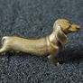 3 brass Dogs, Solid brass. Image 7