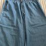 Denim H&M wide leg trousers Image 4
