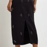river island black embellished top and skirt Image 3