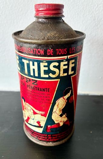 Vintage French Leather Treatment Tin