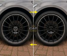 Mercedes Gloss black caps - FREE POST