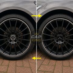 Mercedes Gloss black caps - FREE POST