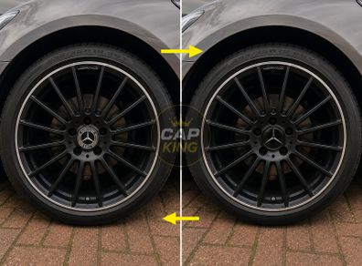 Mercedes Gloss black caps - FREE POST
