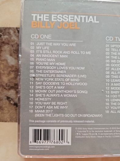 Billy Joel 2CD  - The Essential