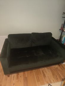 DFS 2 Seater Green Sofa