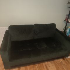 DFS 2 Seater Green Sofa