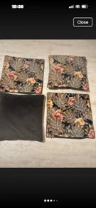 4 M & S Velour cushion covers