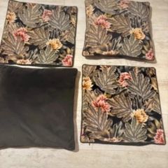 4 M & S Velour cushion covers