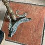 antique brass ashtray stand Image 4