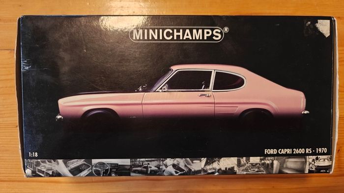 Ford Capri 2600 RS 1970, 1:18 Scale Minichamps