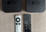 2x Apple TV bundle - 4K (A1842) + 3rd Gen (A1427), both with remotes