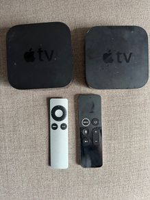 2x Apple TV bundle - 4K (A1842) + 3rd Gen (A1427), both with remotes