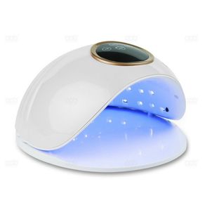 Professional 80W UV LED Nail Lamp Gel Dryer Curing Lamp IR Touch - WHITE