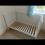 Nested Sorrento White Cotbed Image 2
